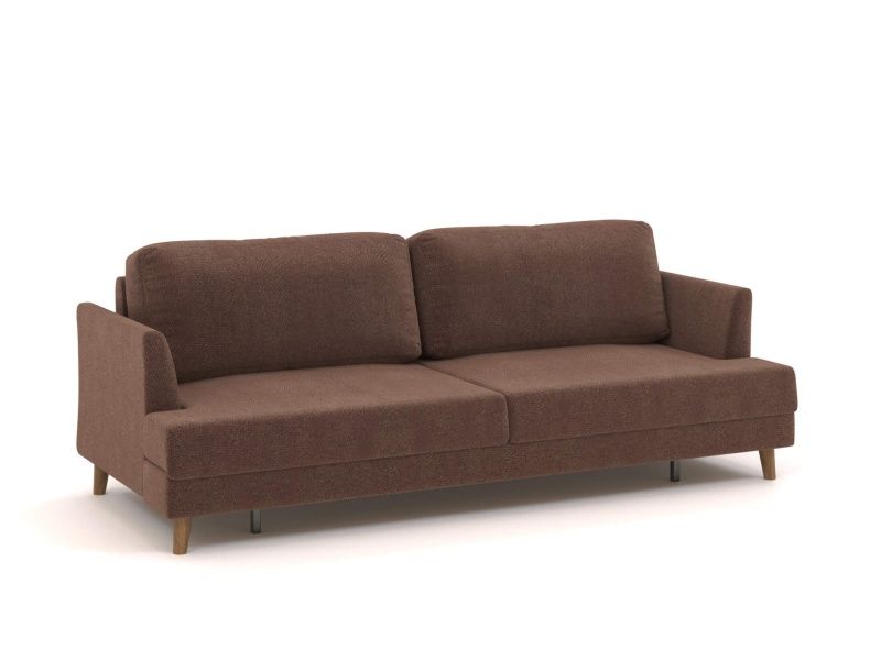 Прямой диван Верди, коричневый