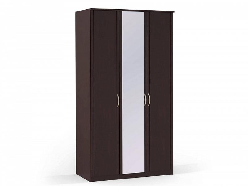 Шкаф платяной 3-х дверный с зеркалом Концепт МДФ